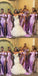 Pink Mermaid One Shoulder High Slit Cheap Long Bridesmaid Dresses Online,WG994