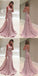 Pink Mermaid Straps Backless Party Prom Dresses, Dance Dresses 2021,Prom Dresses Stores,12340