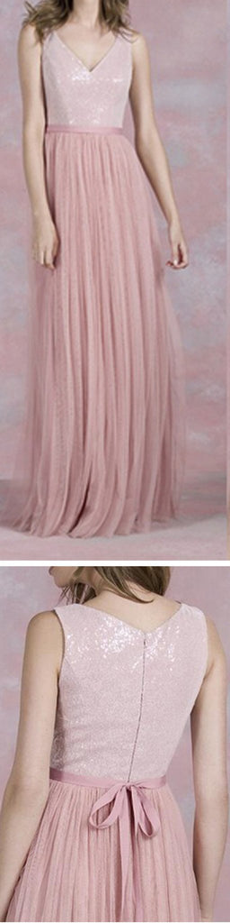 Pink Prom Dresses,V-Neck Prom Dresses,Tulle Prom Dresses,Sweet Prom Dresses,Party Dresses ,Cocktail Prom Dresses ,Evening Dresses,Long Prom Dress,Prom Dresses Online,PD0175