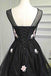 Popular Black Illusion Cheap Short Homecoming Dresses Online, CM640