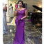 Purple Mermaid Off Shoulder Cheap Long Bridesmaid Dresses Online,WG1217