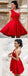 Red One Shoulder Homecoming Dresses,Cheap Short Prom Dresses,CM901