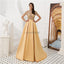 See Through Short Sleeves High Neck Beaded Evening Prom Dresses, Evening Party Prom Dresses, 12080