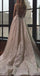 Sexy Backless Deep V Neck Sparkly A-line Long Evening Prom Dresses, Cheap Custom Sweet 16 Dresses, 18563