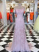 Sexy Backless Lace Mermaid Lilac Long Evening Prom Dresses, Cheap Custom Sweet 16 Dresses, 18466