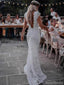 Sexy Backless Mermaid Cheap Wedding Dresses Online, Cheap Unique Bridal Dresses, WD594