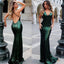 2022 Sexy Backless Mermaid Sparkly Green Sequin Long Evening Prom Dresses, Popular Cheap Long Party Prom Dresses, 17298