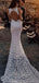 Sexy Lace Open Back Mermaid Wedding Dresses Online, Cheap Bridal Dresses, WD537