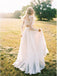 Sexy Long Sleeves Two Pieces Cheap Beach Wedding Dresses Online, Cheap Beach Bridal Dresses, WD469