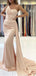 Sexy Mermaid One Shoulder Light Pink Cheap Bridesmaid Dresses Gown Online,WG947