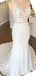 Sexy Mermaid Scoop Cheap Wedding Dresses Online, Cheap Wedding Gown, WD671