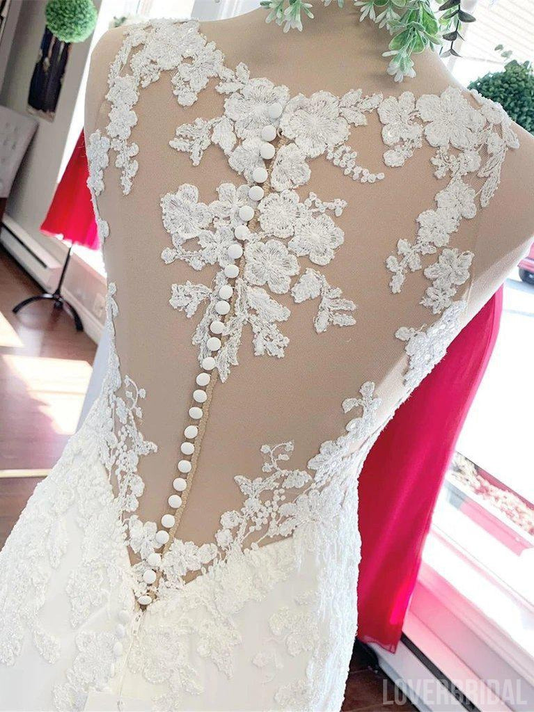 Sexy Mermaid Scoop Cheap Wedding Dresses Online, Cheap Wedding Gown, WD671