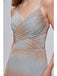 Sexy Mermaid Spaghetti Straps Side Slit V-neck Cheap Prom Dresses,12795