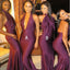 Sexy Mismatched Burgundy Mermaid Long Bridesmaid Dresses Online, WG299