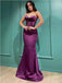 Sexy Purple Mermaid Sweetheart Cheap Maxi Long Prom Dresses,13033