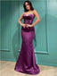 Sexy Purple Mermaid Sweetheart Cheap Maxi Long Prom Dresses,13033
