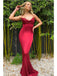 Sexy Red Mermaid Spaghetti Straps Cheap Maxi Long Prom Dresses,13062