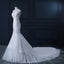 Sexy See Through Lace Beaded Mermaid Wedding Bridal Dresses, Affordable Custom Made Wedding Bridal Dresses, WD265