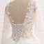 Sexy See Through Long Sleeve Aline Lace Wedding Bridal Dresses, Custom Made Wedding Dresses, Affordable Wedding Bridal Gowns, WD239