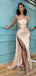 Sexy Sheath High Slit Maxi Long Prom Dresses,Evening Dresses,13026