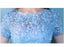 Short Sleeves Blue Lace Cheap Homecoming Dresses Online, Cheap Short Prom Dresses, CM777