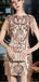 Short Sleeves Sparkly Gold Sequin Cheap Homecoming Dresses Online, Cheap Short Prom Dresses, CM773