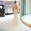 Silver Rhinestone Beaded Mermaid Evening Prom Dresses, Evening Party Prom Dresses, 12031