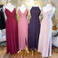 Simple Mismatched Long Bridesmaid Dresses Online, Cheap Bridesmaids Dresses, WG698