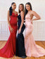 Simple Sexy Mermaid  Backless Cheap Long Evening Prom Dresses, Evening Party Prom Dresses, 12189