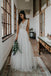 Simple Sleeveless Long A-line Handmade Lace Wedding Dresses Online,WD732