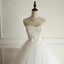 Simple Strapless A line Pearls Beaded Wedding Bridal Dresses, Cheap Custom Made Wedding Bridal Dresses, WD276