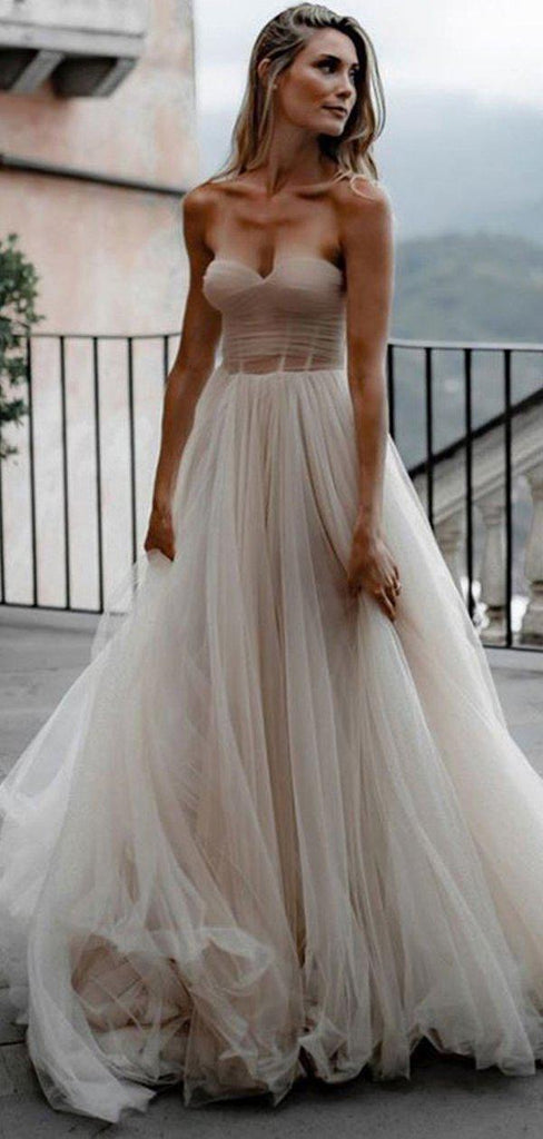 Simple Sweetheart Cheap Wedding Dresses Online, Cheap Bridal Dresses, WD656