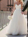 Simple Sweetheart Spaghetti Straps Cheap Custom Long Wedding Bridal Dresses, WD288
