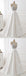 Simple White A-line V-neck Long Prom Dresses Online, Evening Party Dresses,12519