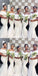 Simple White Mermaid Off Shoulder Cheap Long Bridesmaid Dresses,WG1304