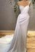 Simple White Sheath Spaghetti Straps Cheap Long Prom Dresses,12843