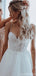 Spaghetti Straps A-line Backless Cheap Wedding Dresses Online, Cheap Unique Bridal Dresses, WD606