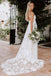 Spaghetti Straps Backless Long Mermaid Lace Wedding Dresses,WD747