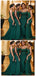 Spaghetti Straps Green Mermaid Long Cheap Bridesmaid Dresses Online, WG653