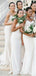 Spaghetti Straps Off White Mermaid Long Bridesmaid Dresses Online, Cheap Bridesmaids Dresses, WG707