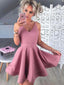 Spaghetti Straps Pink Cheap 2018 Homecoming Dresses Under 100, CM402