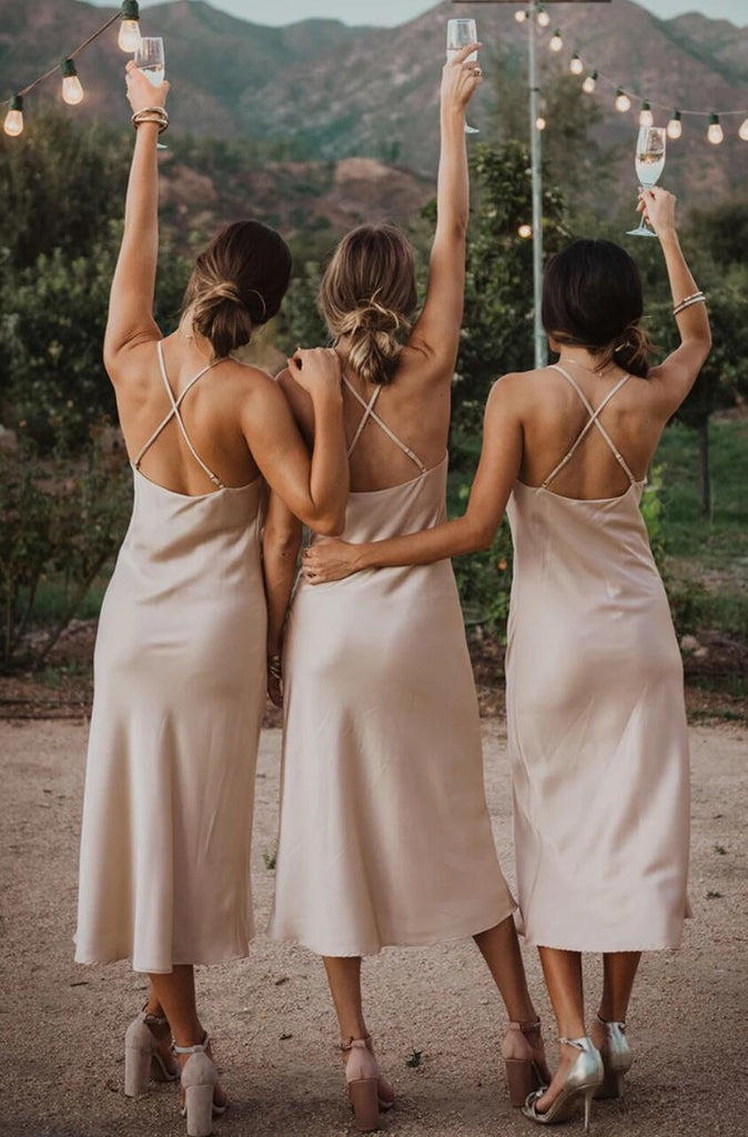 Spaghetti Straps Short Simple Bridesmaid Dresses Online, Cheap Bridesmaids Dresses, WG715