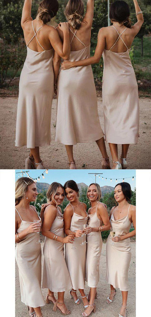 Spaghetti Straps Short Simple Bridesmaid Dresses Online, Cheap Bridesmaids Dresses, WG715