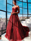 Sparkly A-line Sweetheart Maxi Long Prom Dresses,Party Prom Dresses,13038