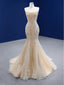 Sparkly Mermaid Sweetheart Champagne Gold Long Party Prom Dresses Online,12372