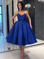 Strapless Blue Simple Cheap Homecoming Dresses Online, Cheap Short Prom Dresses, CM754