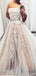 Strapless Grey Champagne Cheap Long Evening Prom Dresses, Evening Party Prom Dresses, 18633