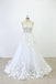 Strapless Lace See Through Beaded A-line Unique Wedding Dresses Online, WD391