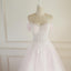 Strapless Pale Pink Long Custom Cheap Custom Wedding Dresses, WD308