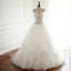 Strapless Sexy See Through Lace A line Wedding Bridal Dresses, Affordable Custom Made Wedding Bridal Dresses, WD269